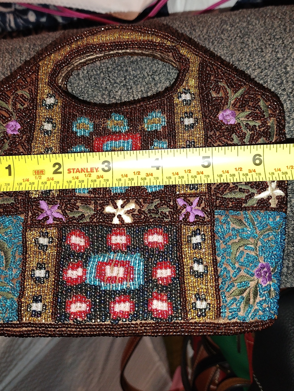 Beaded Multicolor mini bag -